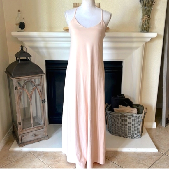 SUSANA MONACO x REVOLVE Racerback Maxi Dress Nude Cream NWT Small - Picture 1 of 3